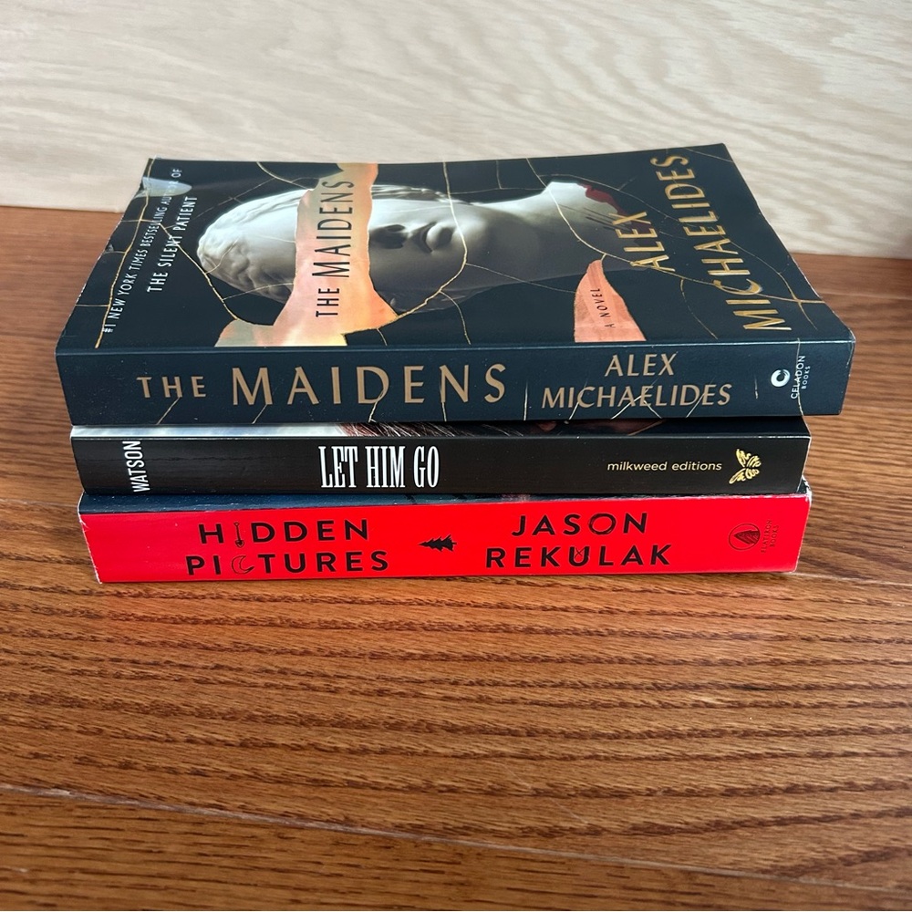 Bundle of 3 paperback thrillers Watson Michaelides Rekulak books beach reads